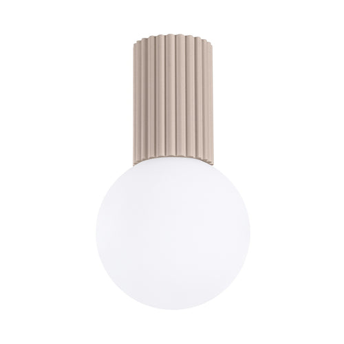 Sollux Lighting Plafondlamp HALO taupe IP44 - 12x12x21cm