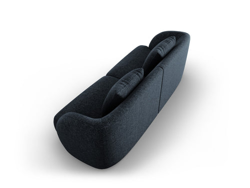 Cosmopolitan Design Bank Tulum 2-zits, chenille, koningsblauw - 90x180x70cm