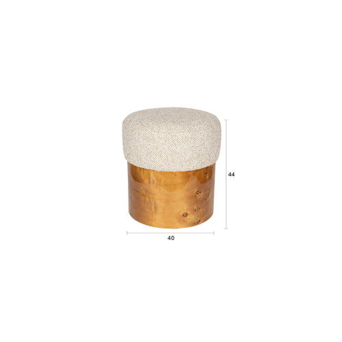 Dutchbone Burlin Kruk Beige