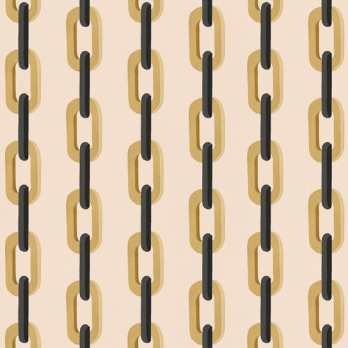 Catchii Behang Chain de chaine beige geel - vtwonen shop