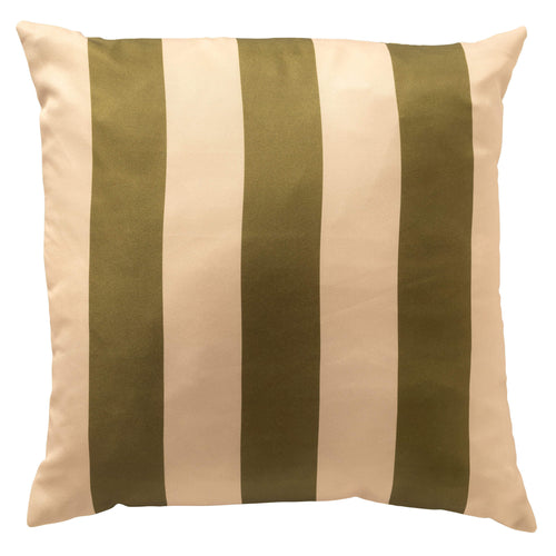 APOLLO - kussenhoes outdoor 40x40 cm - gestreept - Olive Branch - groen, beige