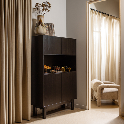 WOOOD fauteuil Lenny - Polyester  - Zand - 65x76x82 - vtwonen shop