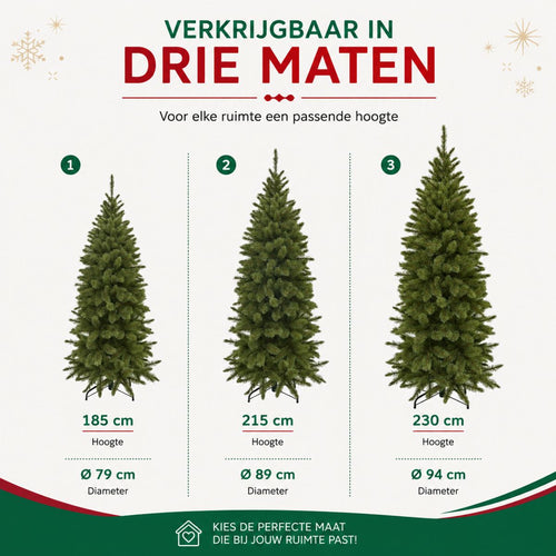 Triumph Tree Bristlecone Fir Pilar - Smalle Kerstboom voor Kleine Ruimtes - Kerstversiering met Volle Uitstraling - Kunstboom met 752 Dennentakken -