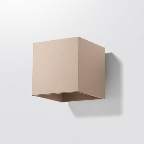 Sollux Lighting Wandlamp QUAD 1 taupe - 10x12x10cm