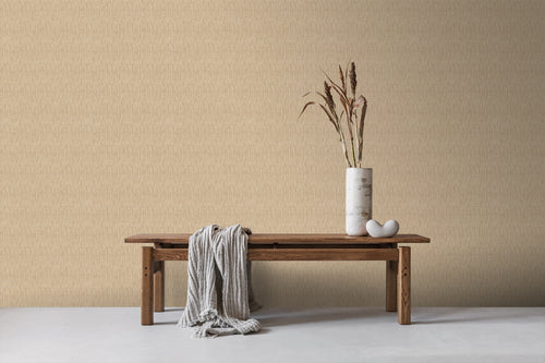 Sanders & Sanders behang linnenstructuur zand beige - 53 cm x 10 m - 640211 - vtwonen shop