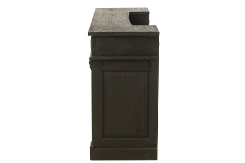 J-Line barkast 2 Lades - mango hout - zwart