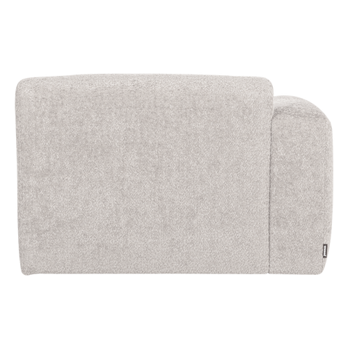 WOOOD chaise longue bank links Mojo Base - Wollig - Ecru - 74x112x162