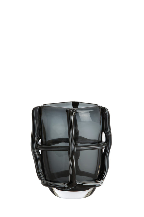 Light & Living vaas ASHORO - 19x14x22cm - grijs - vtwonen shop