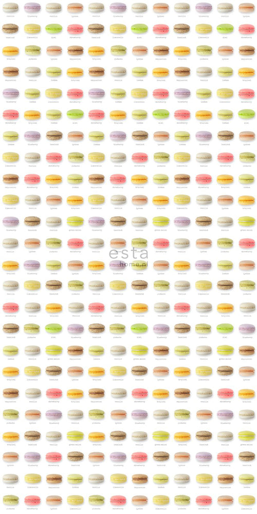 ESTAhome XXL behang macarons meerkleurig - 50 x 900 cm - 158103 - vtwonen shop
