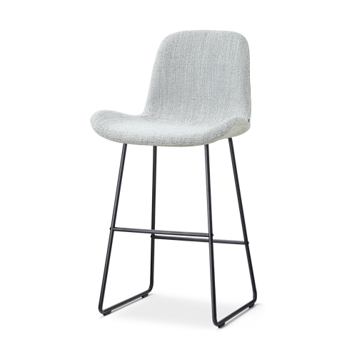 Nolon Nino-Fé barkruk grijs melange - zwart onderstel - 75 cm - vtwonen shop