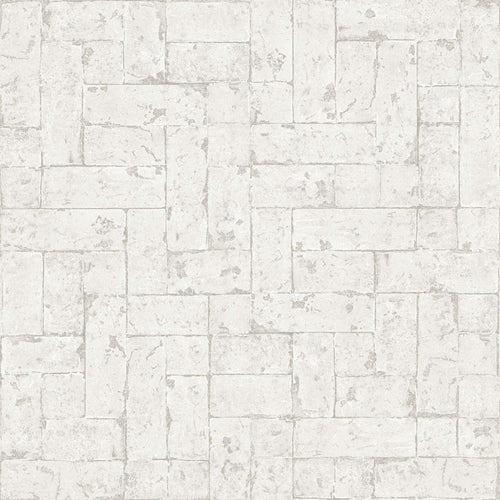 Origin Wallcoverings behang bakstenen gebroken wit - 53 cm x 10,05 m - 347567 - vtwonen shop