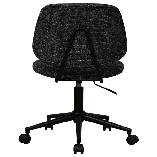 Furnhouse bureaustoel Alto - Zwart - Stof (Bouclé) - 57x60x82