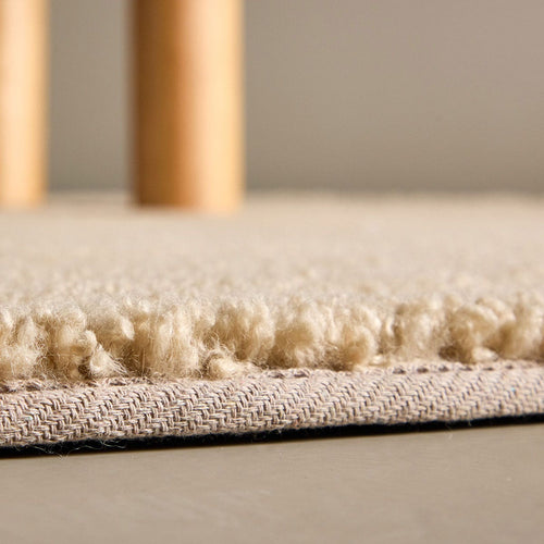 Nest living Metta rond teddystof vloerkleed - beige - Ø 200 cm - vtwonen shop