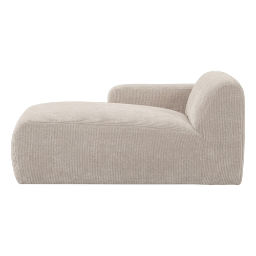 WOOOD chaise longue bank links Mojo Base - Rib - Ecru - 74x112x162