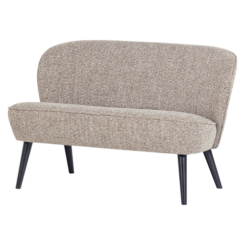 WOOOD bankje Sara - Geweven Stof - Naturel Melange - 73x110x72