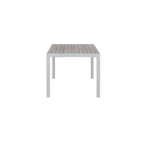 Nest outdoor Lasse Tuintafel Aluminium Wit - met Houten Tafelblad - vtwonen shop