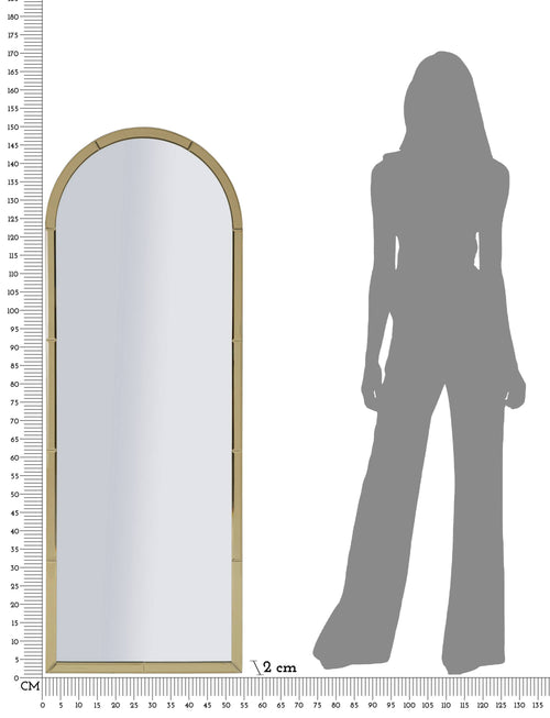 Mauro Ferretti wandspiegel - 55x2x150 cm - goud