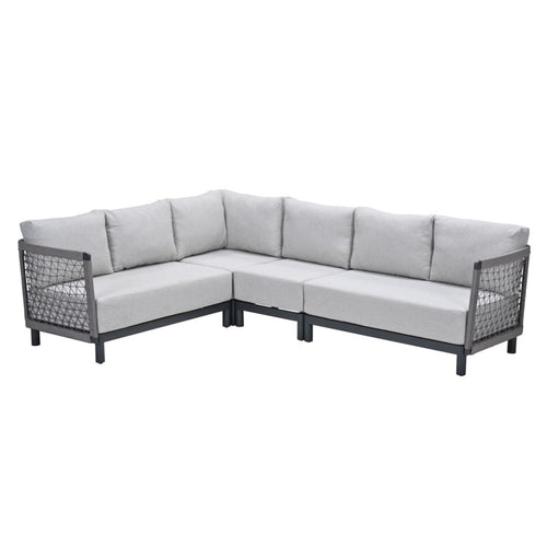 Garden Impressions Loungeset Oliver 4-delig - donker grijs