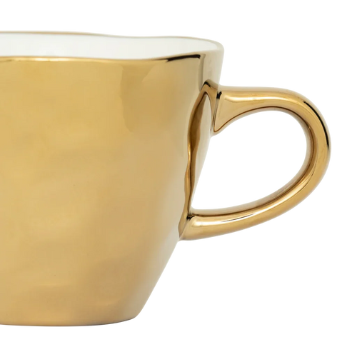 Urban Nature Culture Good Morning kopje Cappuccino/Tea - Gold - 11x8cm
