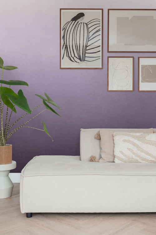 ESTAhome fotobehang kamerhoog dip dye kleurverloop paars - 200 x 279 cm - 159444 - vtwonen shop