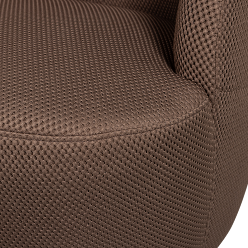 WOOOD draaibare fauteuil Serra - Mesh - Espresso - 68x70x77 - vtwonen shop