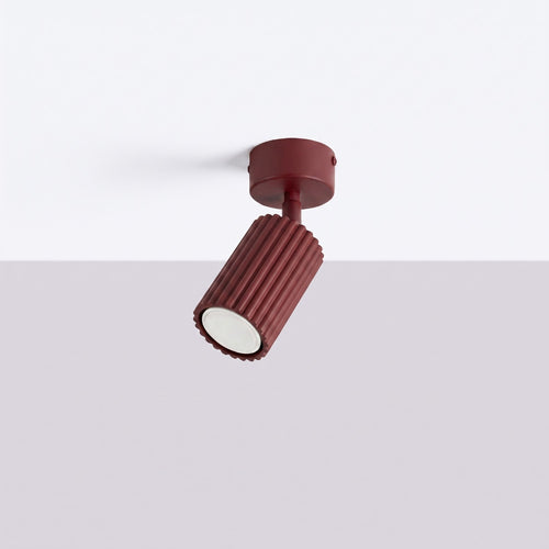 Sollux Lighting Plafondlamp KARBON 1 bordeaux - 7x7x18cm