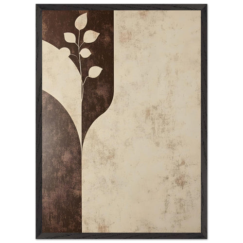 Artfulprints Poster met Lijst Boho – Earthen divide   - 50x70 cm - beige