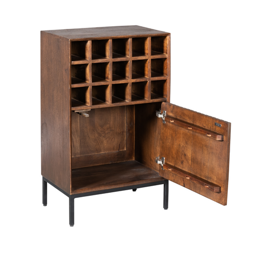Starfurn wijnkast Madison - bruin - 35x55x90cm – vtwonen shop