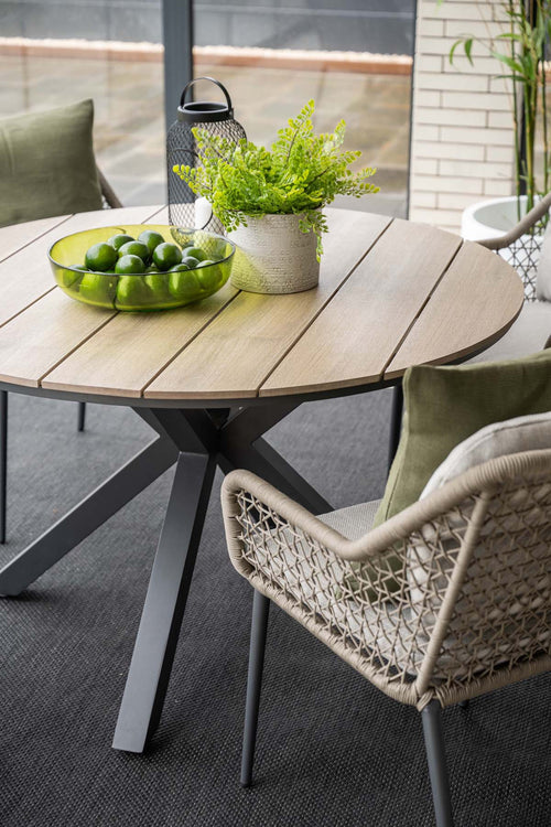 Garden Impressions Toledo tuinstoelen set van 4 taupe