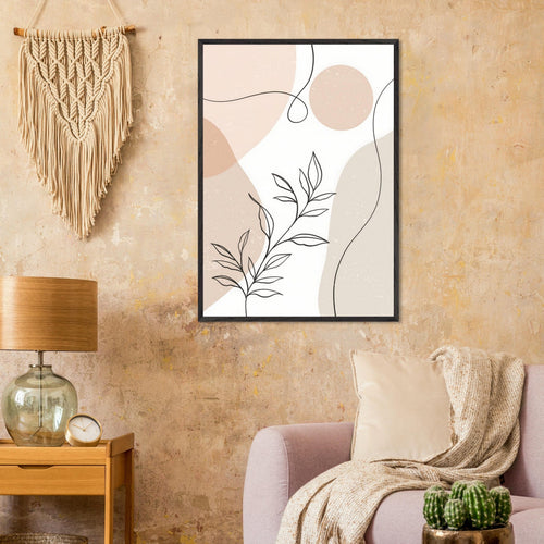 Artfulprints Poster Boho – Whispering lines   - 30x40 cm - beige