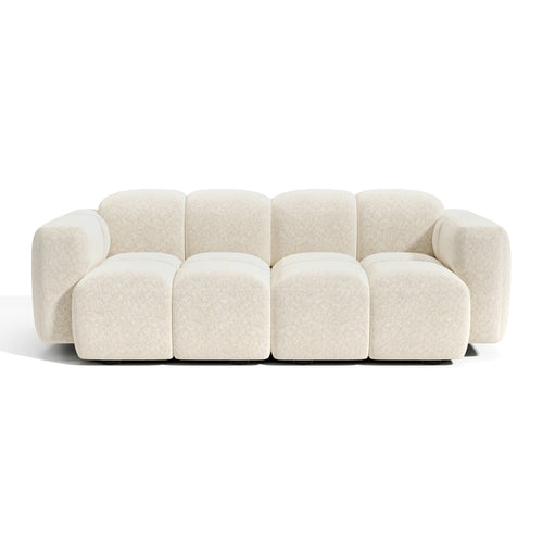 Premium Interiors - Modulaire bank MOSS - velours met structuur  180cm