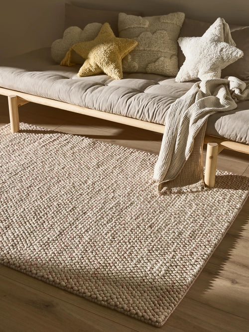 benuta kindervloerkleed Beady - roze - 90x130 cm