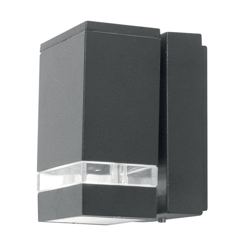 Elstead Jannik - LED 2 Lichts Buiten Wandlamp Grafiet IP44