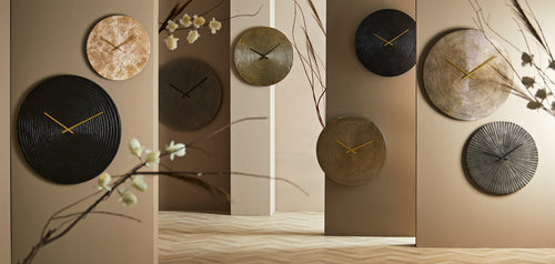 Light & Living klok CERVINO - 58x2x58cm - zwart