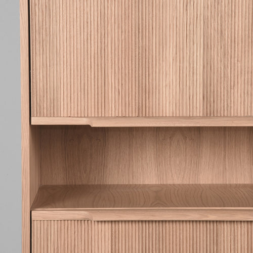 LABEL51 Bergkast Jule - Naturel Eikenhout - 49x110x158cm - vtwonen shop