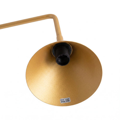 Sollux Lighting Tafellamp NOX goud - 18x18x35cm