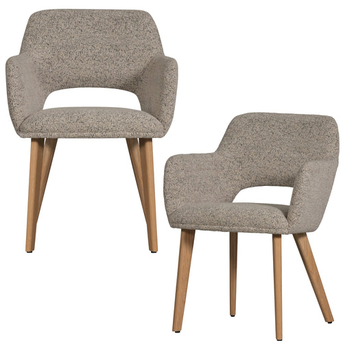 WOOOD eetkamerstoelen houten naturel poot Murat - Naturel - Set van 2 - vtwonen shop