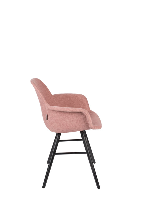 Zuiver Albert Kuip Soft Eetkamerstoelen armleuning Roze - Set van 2 - vtwonen shop