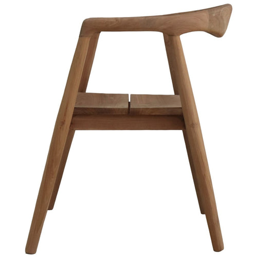 DÉJA Living Tuinstoel Liva - Teakhout - Naturel - Set van 2 - vtwonen shop