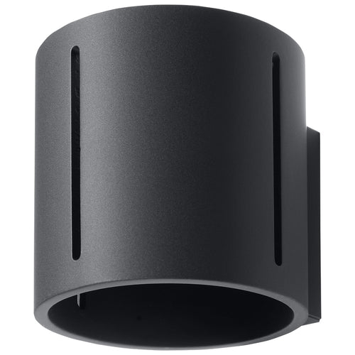 Sollux Lighting Wandlamp INEZ zwart - 10x12x10cm