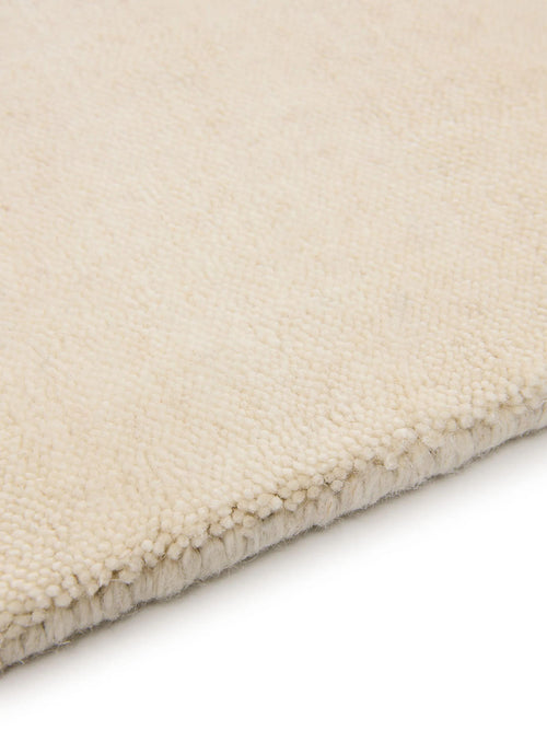 benuta wollen vloerkleed Vera - crème - 200x200 cm