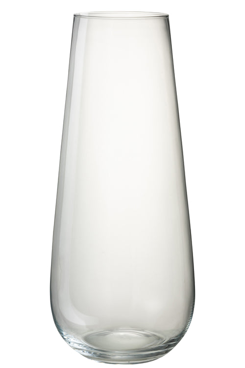 J-Line vaas Lyna - glas - transparant - large - 60 cm hoog - vtwonen shop