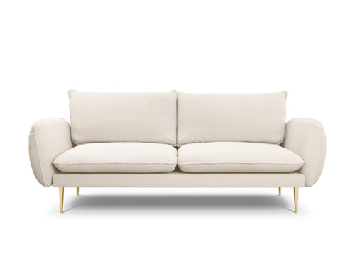 Cosmopolitan Design Bank Vienna 3-zits, boucle, beige - 92x200x95cm