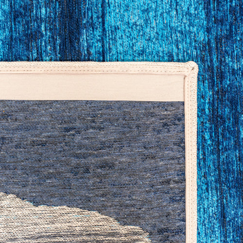 Louis De Poortere vloerkleed Diva Blue - blauw - 80x150cm