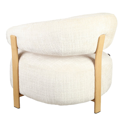 DÉJA Living Fauteuil Kalmar - Beige/Naturel Stof - 76x71x70cm - vtwonen shop