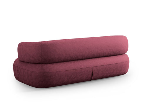 Micadoni Bank Jenny 3-zits, chenille, karmozijnrood - 90x178x73cm