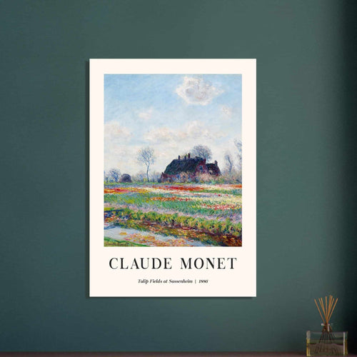 Artfulprints  Claude Monet - Tulip fields at Sassenheim   poster 30x40 cm - vtwonen shop