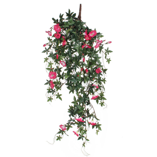 Mica Decorations Petunia Kunst Hangplant - L15 x B20 x H80 cm - Fuchsia - vtwonen shop