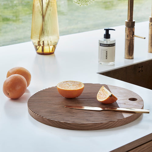 Hübsch vaas Ripple - glas - ø9xh26cm - vtwonen shop