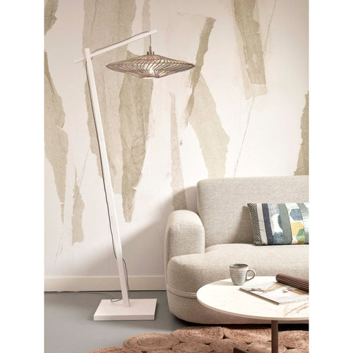 GOOD&MOJO vloerlamp Zanzibar - wit - Ø40cm - vtwonen shop